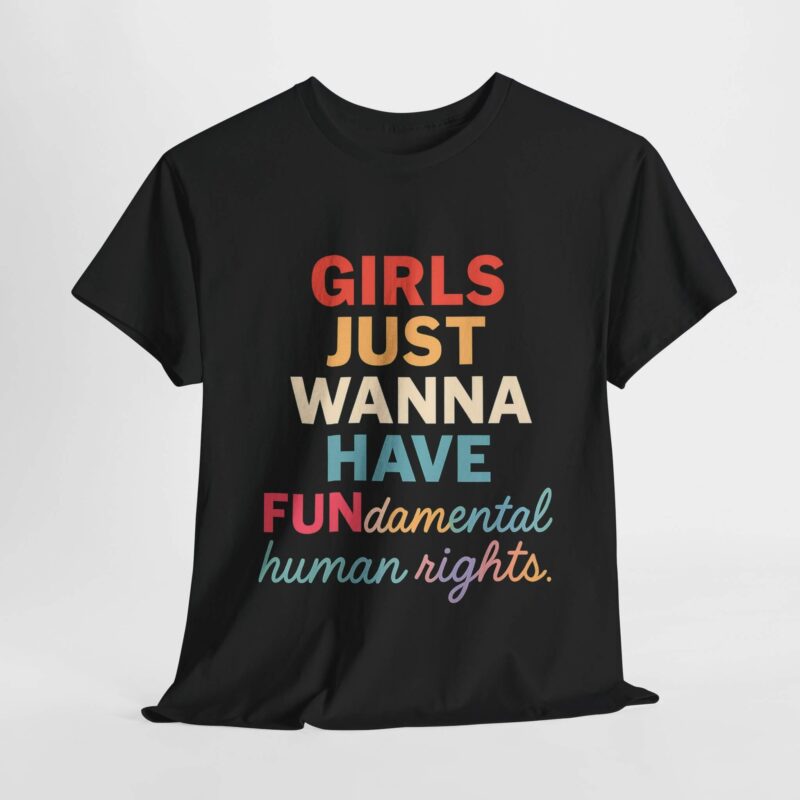 Girls Just Wanna Have FUNdamental Rights T-Shirt – Pastel Feminist Quote Tee Gift for Her | Bold Voices Style