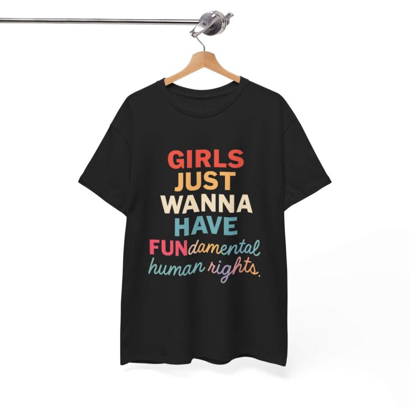 Girls Just Wanna Have FUNdamental Rights T-Shirt – Pastel Feminist Quote Tee Gift for Her | Bold Voices Style