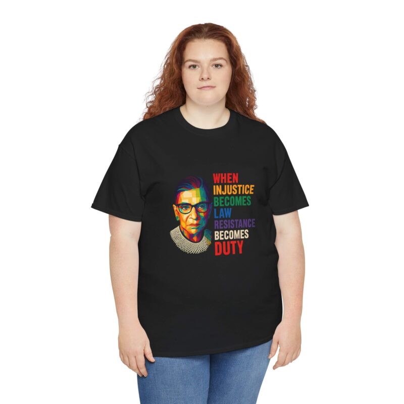 Resistance Becomes Duty T-Shirt – Rainbow Feminist Protest Quote Tee Gift for Her | Bold Voices Style