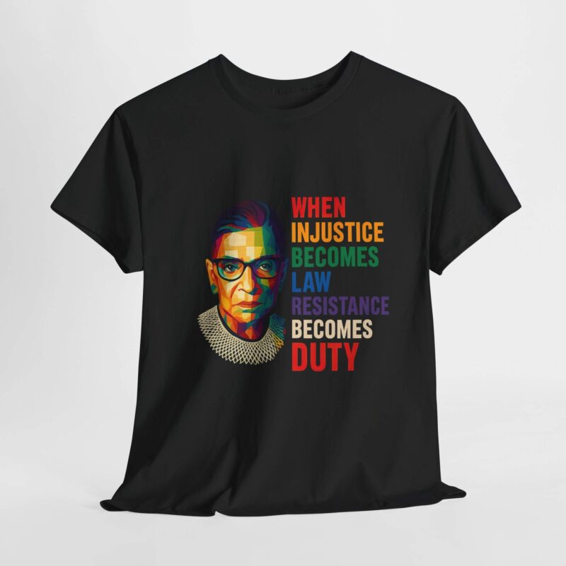 Resistance Becomes Duty T-Shirt – Rainbow Feminist Protest Quote Tee Gift for Her | Bold Voices Style