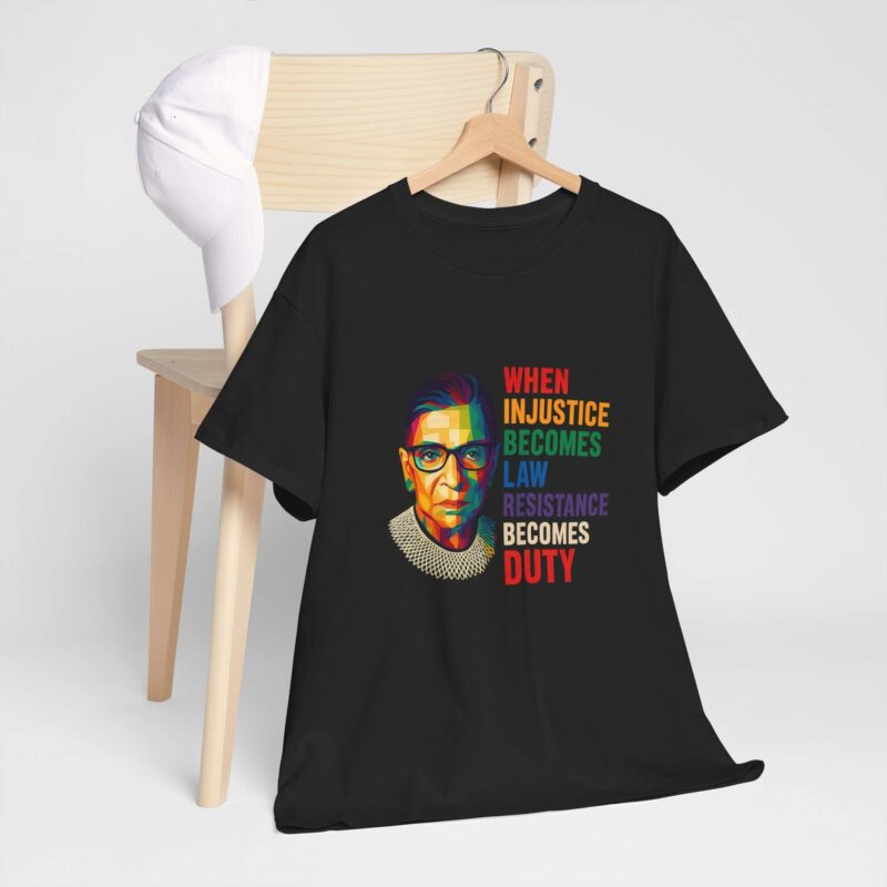 Resistance Becomes Duty T-Shirt – Rainbow Feminist Protest Quote Tee Gift for Her | Bold Voices Style