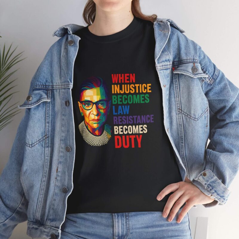 Resistance Becomes Duty T-Shirt – Rainbow Feminist Protest Quote Tee Gift for Her | Bold Voices Style