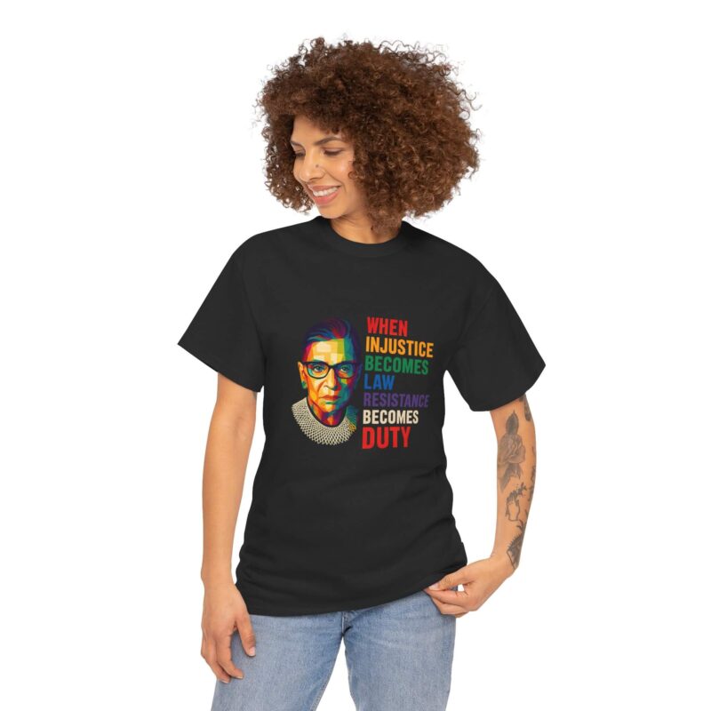 Resistance Becomes Duty T-Shirt – Rainbow Feminist Protest Quote Tee Gift for Her | Bold Voices Style