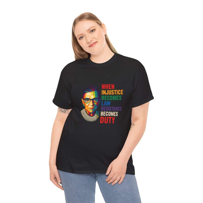 Resistance Becomes Duty T-Shirt – Rainbow Feminist Protest Quote Tee Gift for Her | Bold Voices Style