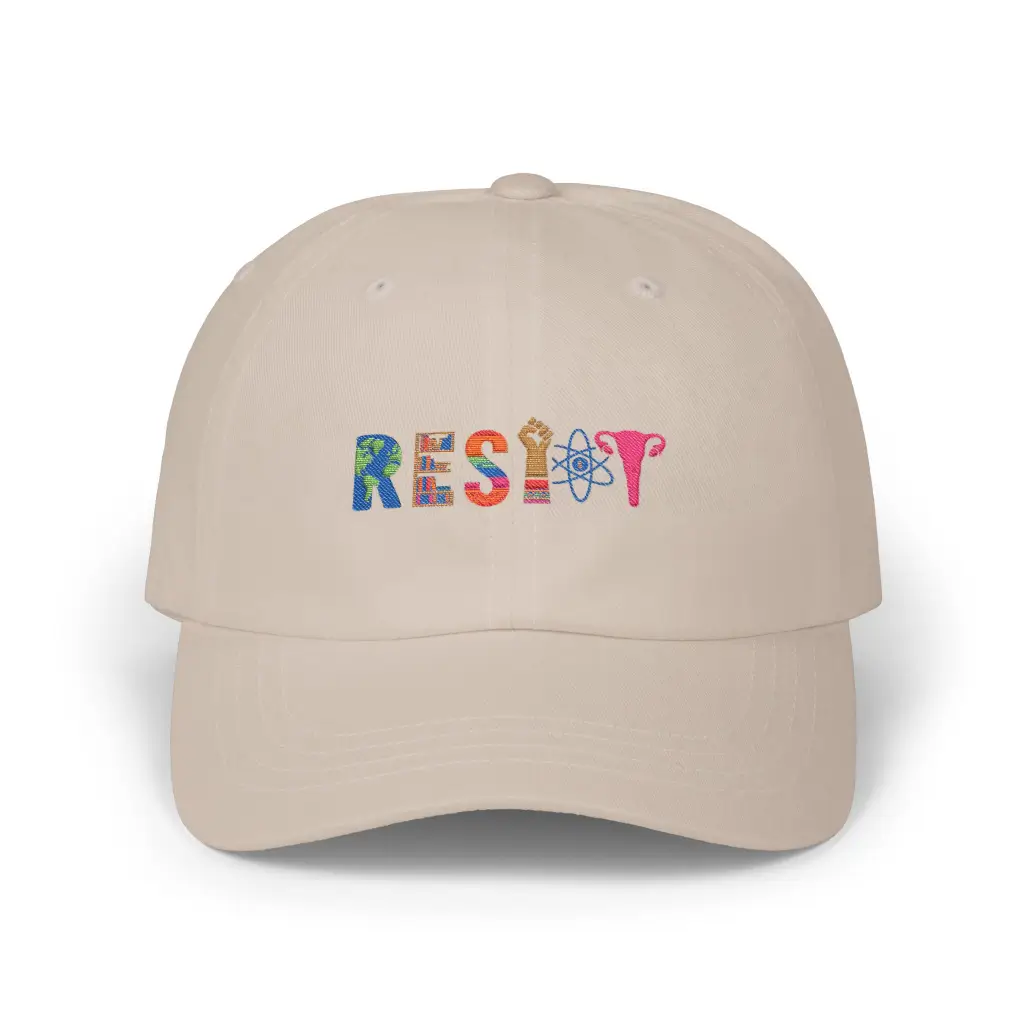 Resist Embroidered Hat – Feminist Pride Science Social Justice Baseball Cap
