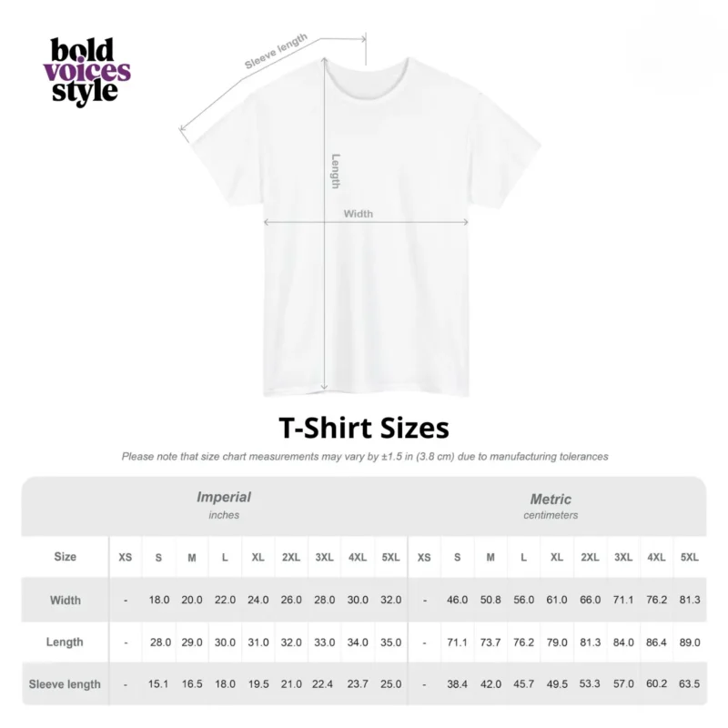 Size Chart Shirt