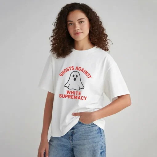 Ghosts Against White Supremacy Shirt – Anti Racism Social Justice Halloween Tee