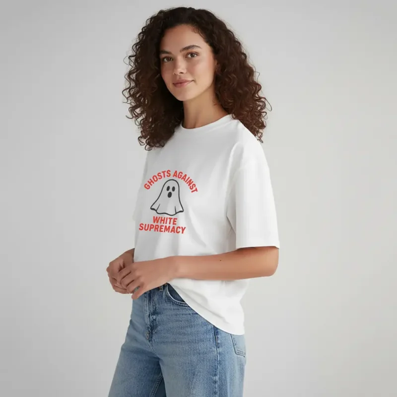 Ghosts Against White Supremacy Shirt – Anti Racism Social Justice Halloween Tee