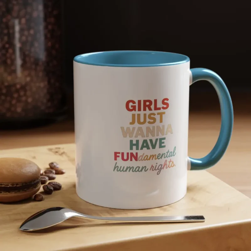 Alternative view of Girls Just Wanna Have Human Rights Mug