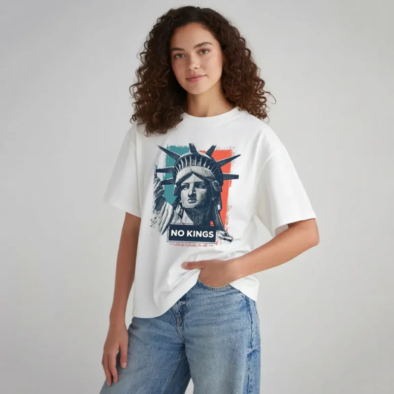 No Kings Liberty T-Shirt – Political Activism Social Justice Equality Tee