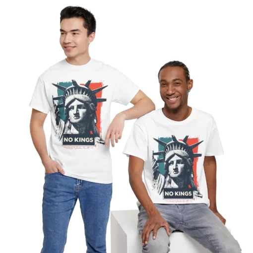 No Kings Liberty T-Shirt – Political Activism Social Justice Equality Tee