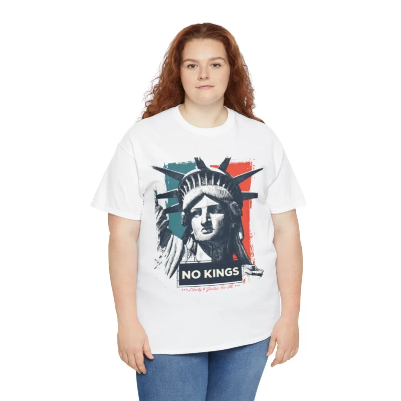No Kings Liberty T-Shirt – Political Activism Social Justice Equality Tee