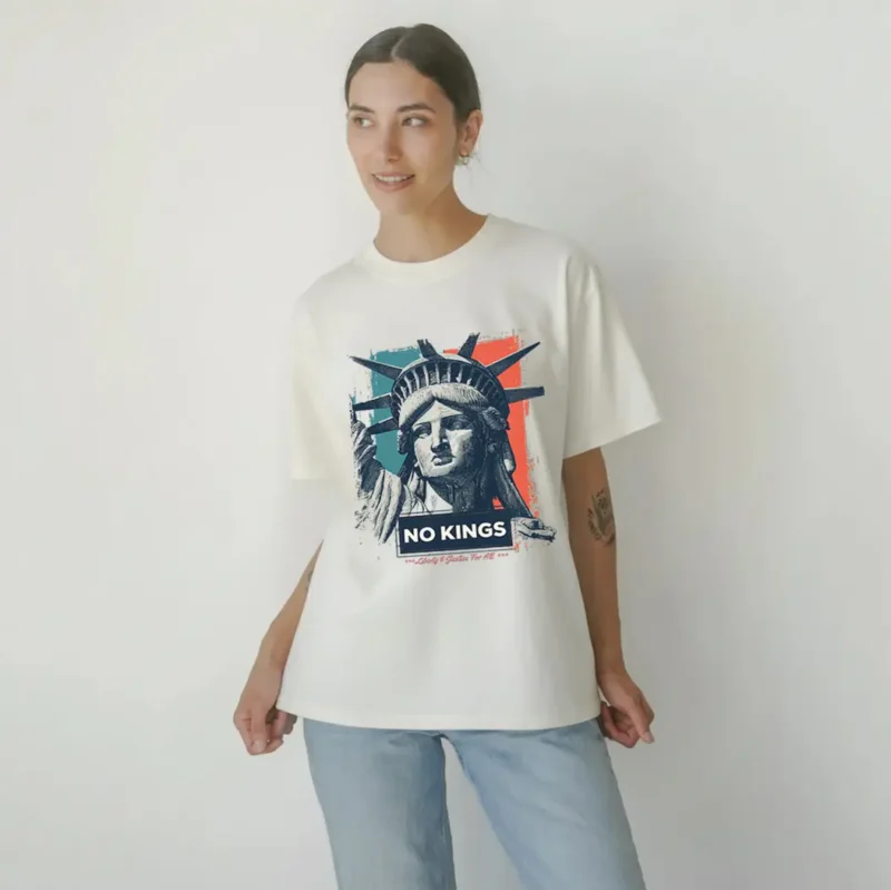 No Kings Liberty T-Shirt – Political Activism Social Justice Equality Tee