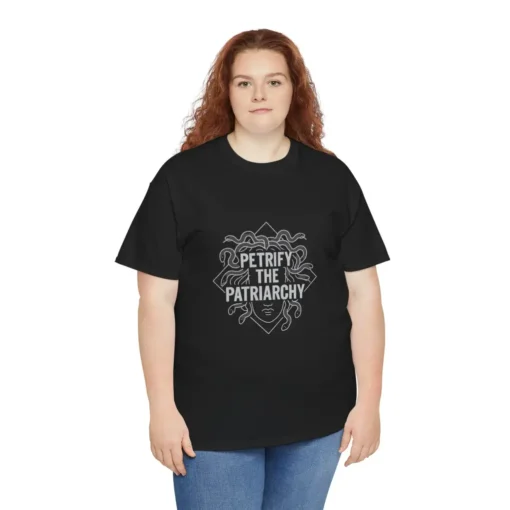 Petrify the Patriarchy Medusa Graphic T-Shirt – Bold Feminist Mythology Tee