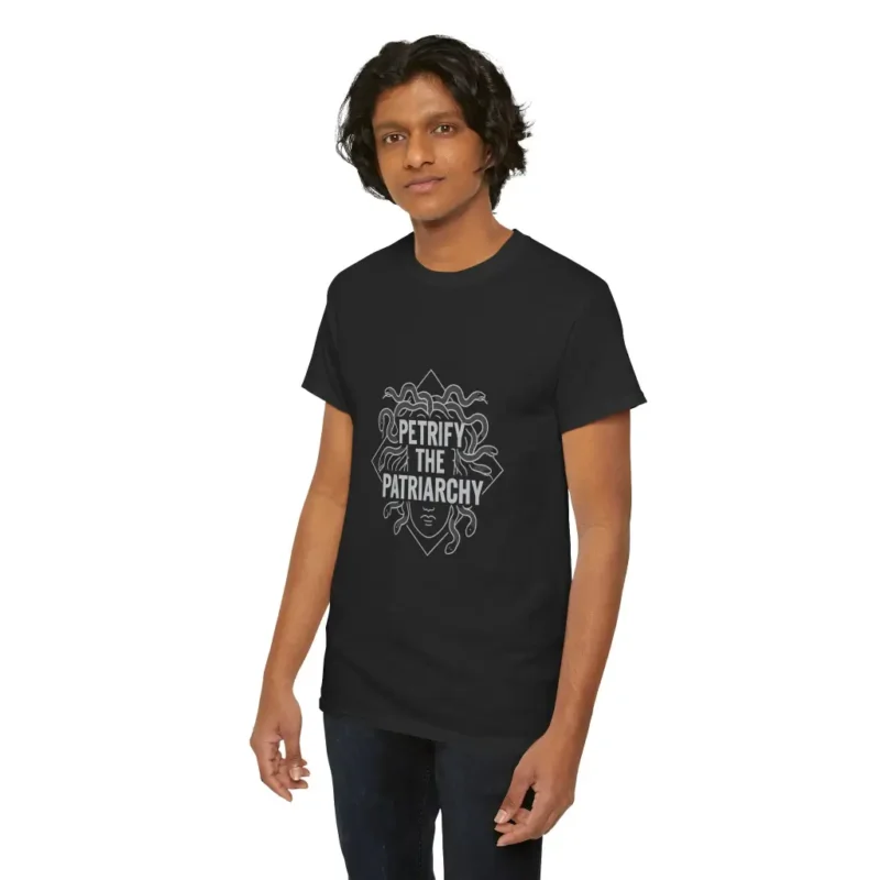 Petrify the Patriarchy Medusa Graphic T-Shirt – Bold Feminist Mythology Tee