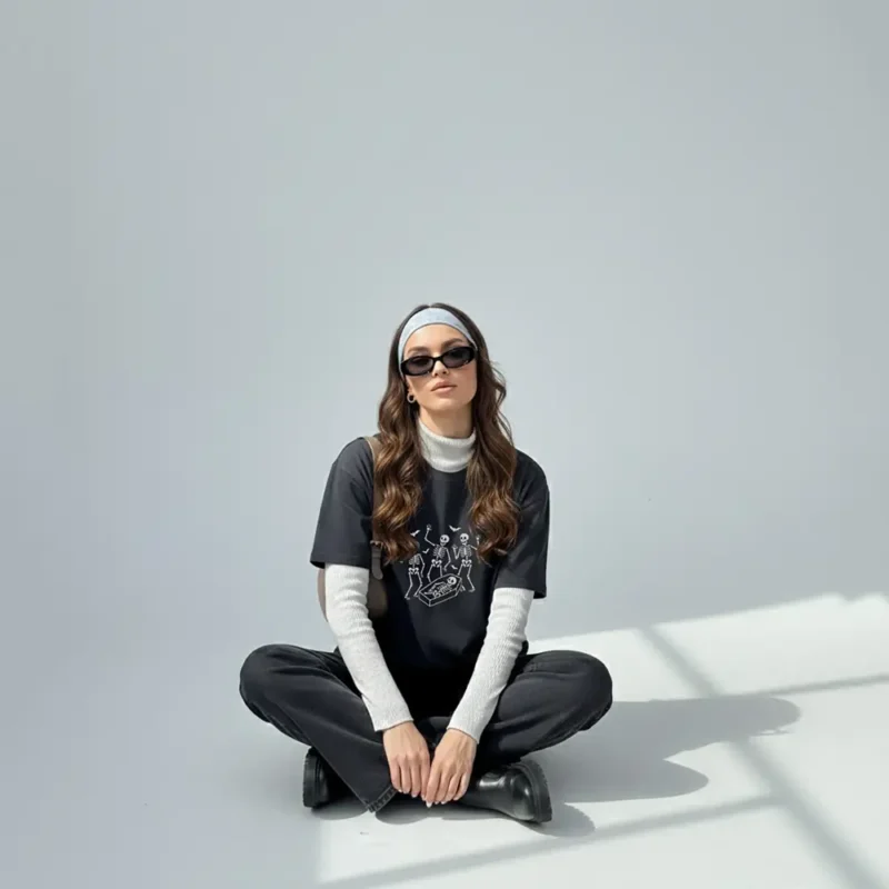 Skeleton Squad Halloween Shirt – Funny Spooky Feminist Graphic Tee