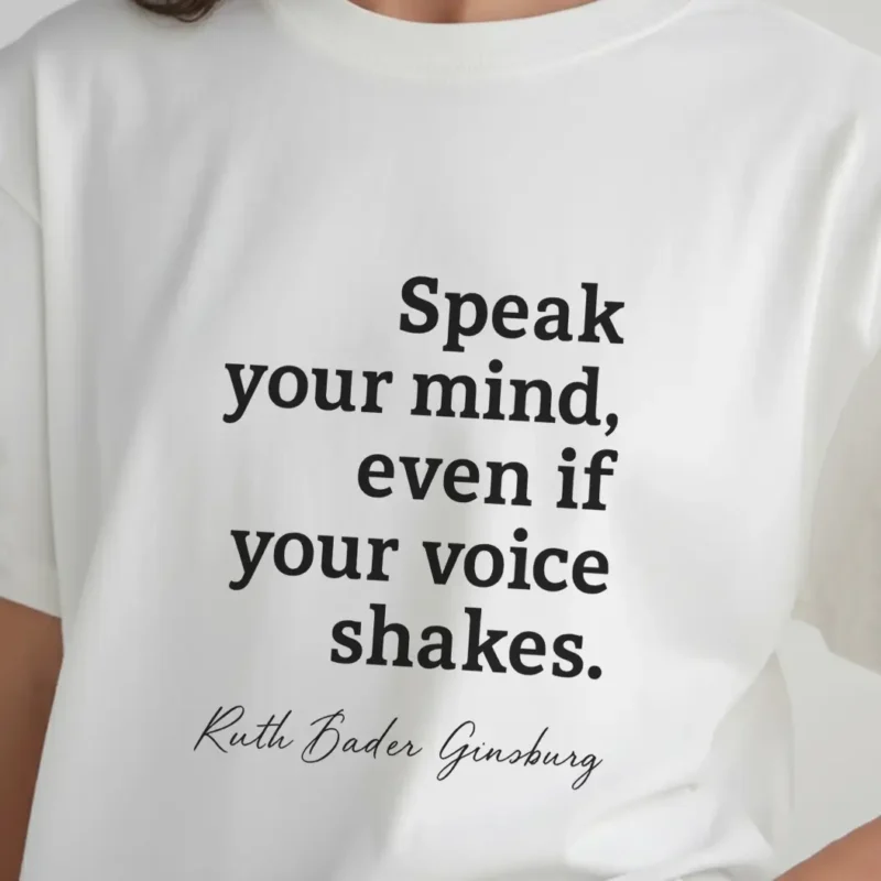 Speak Your Mind Feminist T-Shirt – Empowering Quote Graphic Tee for Women & Allies