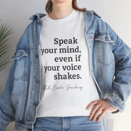 Speak Your Mind Feminist T-Shirt – Empowering Quote Graphic Tee for Women & Allies