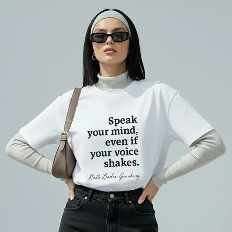 Speak Your Mind Feminist T-Shirt – Empowering Quote Graphic Tee for Women & Allies