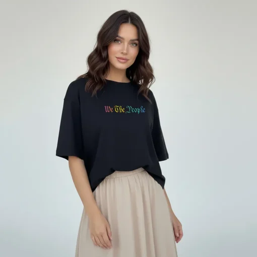 We The People Rainbow T-Shirt – Inclusive Pride Feminist Political Tee
