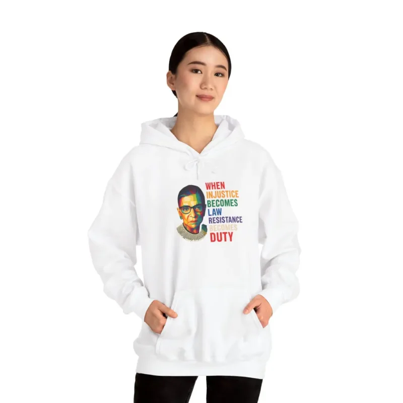 When Injustice Becomes Law Resistance Becomes Duty Hoodie – Bold Feminist Activism Pullover