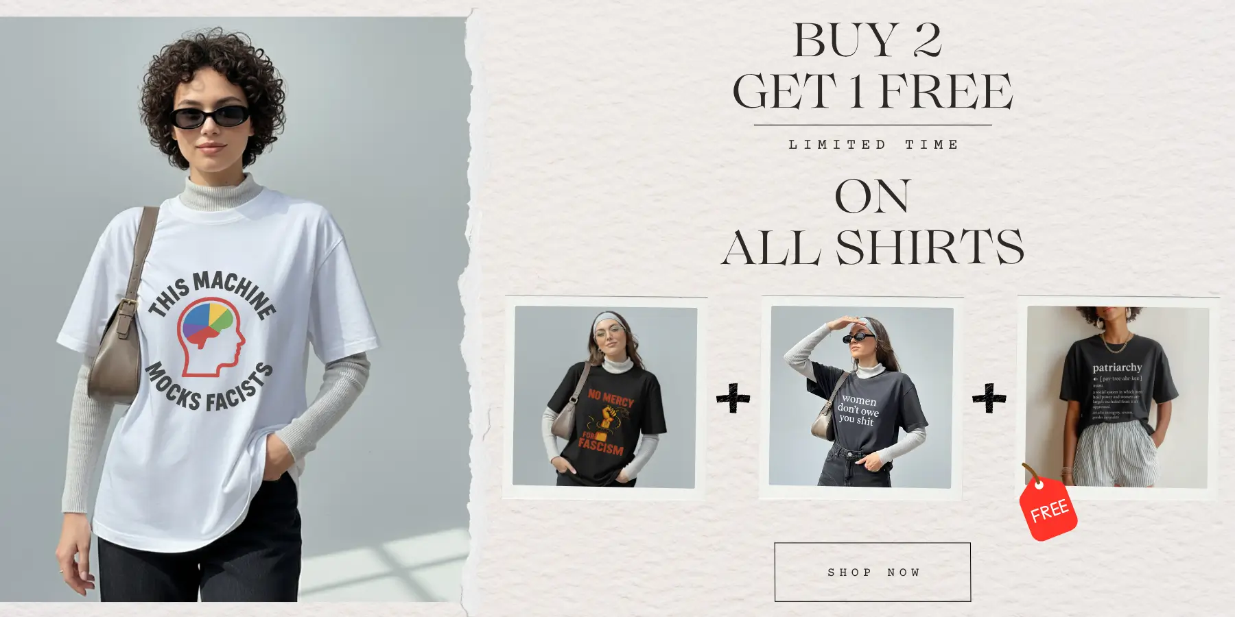 Buy 2 get 1 shirt - Bold Voices Stytle