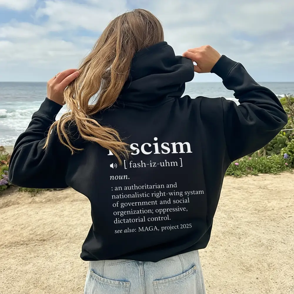Fascism Definition Hoodie – Anti-Fascist Political Activism Statement Blend Hooded