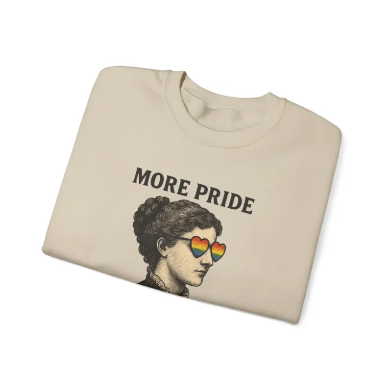 More Pride Less Prejudice Sweatshirt – Retro LGBTQ+ Pride Crewneck