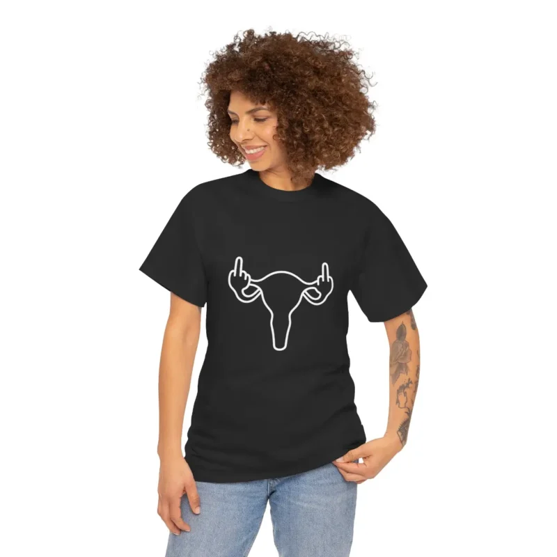 Rebel Uterus Feminist Graphic Tee – Defiant Empowerment Statement Shirt