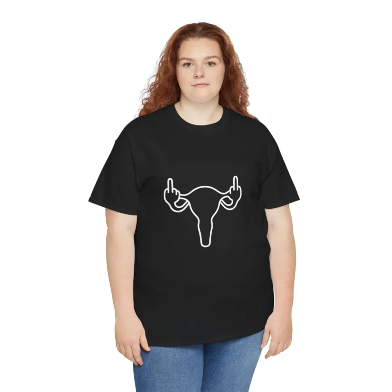 Rebel Uterus Feminist Graphic Tee – Defiant Empowerment Statement Shirt