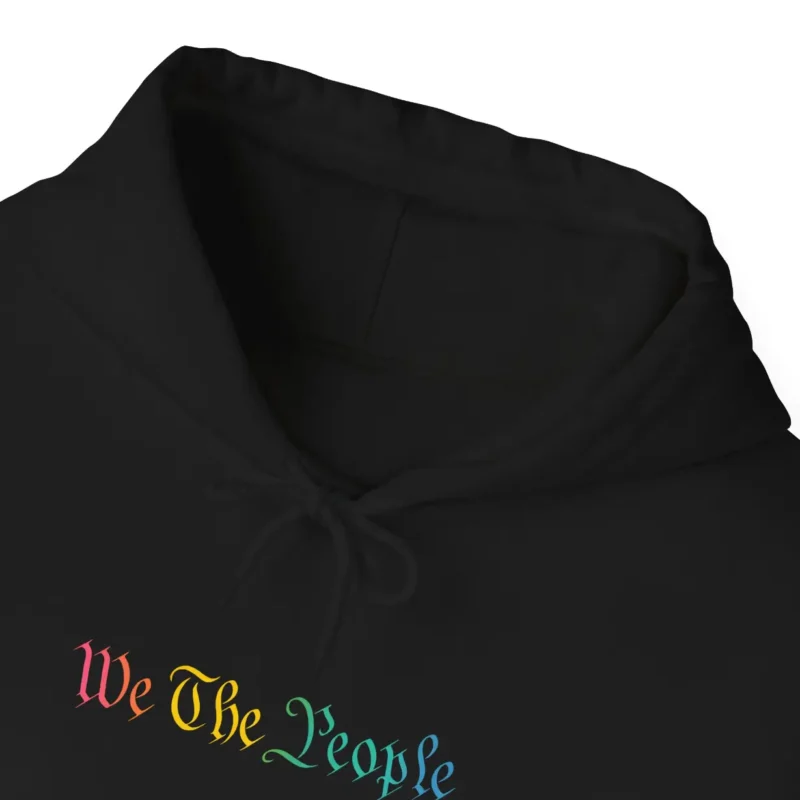 We The People Rainbow Gothic Hoodie – Equality & Pride Activist Unisex Pullover